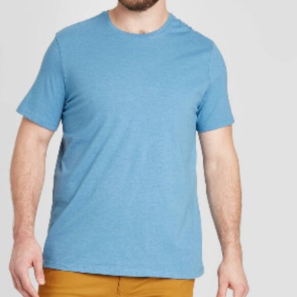 756-759 MENS BIG & TALL 5XL CYBERBLUE TE BY GOODFELLOW - Picture 1 of 1